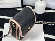 CHANEL | Mini Black/Pink Messenger Bag - AS2540 - 18x10.5x5cm - 4