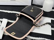 CHANEL | Mini Black/Pink Messenger Bag - AS2540 - 18x10.5x5cm - 5