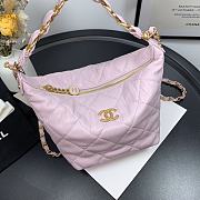 CHANEL | Pink Hobo Bag - AS2480 - 15x12.5x18cm - 2