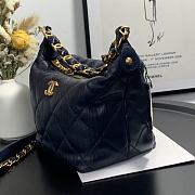 CHANEL | Blue Hobo Bag - AS2480 - 15x12.5x18cm - 6