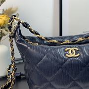 CHANEL | Blue Hobo Bag - AS2480 - 15x12.5x18cm - 4