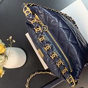 CHANEL | Blue Hobo Bag - AS2480 - 15x12.5x18cm - 3