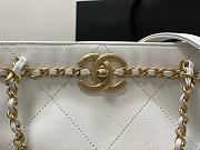 CHANEL | SMALL TOTE Calfskin & Gold-Tone Metal White - AS2374 - 24 × 31 × 7 cm - 2