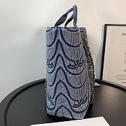 CHANEL | Shopping Denim Bag Blue - AS2366 - 38cm - 6