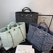 CHANEL | Shopping Denim Bag Blue - AS2366 - 38cm - 3