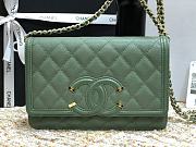 CHANEL | CC Filigree WOC Green- A84451 - 19.5x12x3.5cm - 6