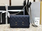 CHANEL | CC Filigree WOC Dark Blue - A84451 - 19.5x12x3.5cm - 1