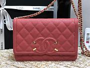 CHANEL | CC Filigree WOC Rose Pink - A84451 - 19.5x12x3.5cm - 6