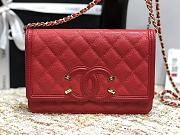 CHANEL | CC Filigree WOC Red - A84451 - 19.5x12x3.5cm - 2