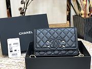 CHANEL | CC Filigree WOC Black - A84451 - 19.5x12x3.5cm - 1