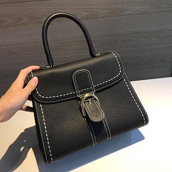 DELVAUX | Shiny MM Topstitched Black - AA0405 - 28cm