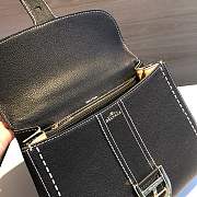 DELVAUX | Shiny MM Topstitched Black - AA0405 - 28cm - 6