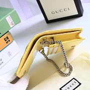 GUCCI | GG Marmont card case wallet yellow - 625693 - 11 x 8.5 x 3 cm - 2