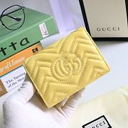 GUCCI | GG Marmont card case wallet yellow - 625693 - 11 x 8.5 x 3 cm - 4