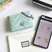 GUCCI | GG Marmont card case wallet mint - 625693 - 11 x 8.5 x 3 cm - 6