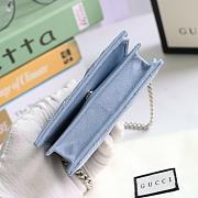 GUCCI | GG Marmont card case wallet blue - 625693 - 11 x 8.5 x 3 cm - 5