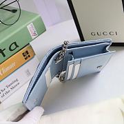 GUCCI | GG Marmont card case wallet blue - 625693 - 11 x 8.5 x 3 cm - 2