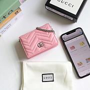 GUCCI | GG Marmont card case wallet pink - 625693 - 11 x 8.5 x 3 cm - 3