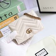 GUCCI | GG Marmont card case wallet white - 625693 - 11 x 8.5 x 3 cm - 1