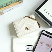 GUCCI | GG Marmont card case wallet white - 625693 - 11 x 8.5 x 3 cm - 3