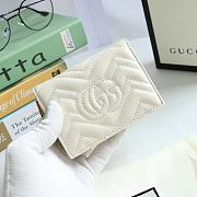 GUCCI | GG Marmont card case wallet white - 625693 - 11 x 8.5 x 3 cm - 2