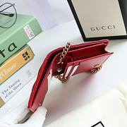 GUCCI | GG Marmont card case wallet red - 625693 - 11 x 8.5 x 3 cm - 5