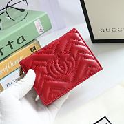 GUCCI | GG Marmont card case wallet red - 625693 - 11 x 8.5 x 3 cm - 3