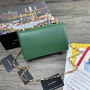 DG | Nappa Green leather Girls shoulder bag - 21 x 5 x 13.5 cm - 3