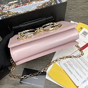 DG | Nappa Pink leather Girls shoulder bag - 21 x 5 x 13.5 cm - 6