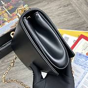 DG | Nappa Black leather Girls shoulder bag - 21 x 5 x 13.5 cm - 6