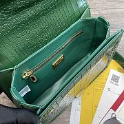 DG | Amore Green Crocodile Leather Bag - 27 x 8 x 18 cm - 5