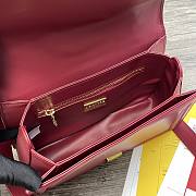 DG | Amore Raspberry Red Bag In Calfskin - 27 x 8 x 18cm - 5