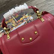 DG | Amore Raspberry Red Bag In Calfskin - 27 x 8 x 18cm - 4