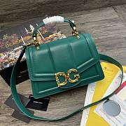 DG | Amore Green Bag In Calfskin - 27 x 8 x 18cm - 1