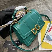 DG | Amore Green Bag In Calfskin - 27 x 8 x 18cm - 6