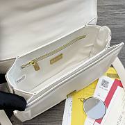 DG | Amore White Bag In Calfskin - 27 x 8 x 18cm - 2
