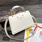 DG | Amore White Bag In Calfskin - 27 x 8 x 18cm - 6