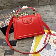 DG | Amore Red Bag In Calfskin - 27 x 8 x 18cm - 5