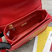 DG | Amore Red Bag In Calfskin - 27 x 8 x 18cm - 4