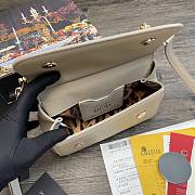 DG | Small Beige dauphine leather Sicily bag - 20 x 9.5 x 14cm - 3