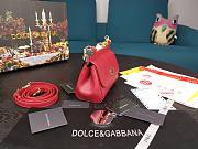 DG | Mini Sicily Red handbag  - 16 x 10 x 5cm - 6