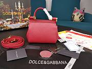DG | Mini Sicily Red handbag  - 16 x 10 x 5cm - 4