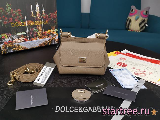 DG | Mini Sicily Beige handbag - 16 x 10 x 5cm - 1