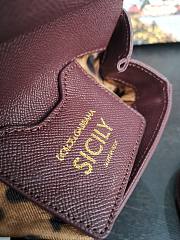 DG | Mini Sicily Redwine handbag - 16 x 10 x 5cm - 4