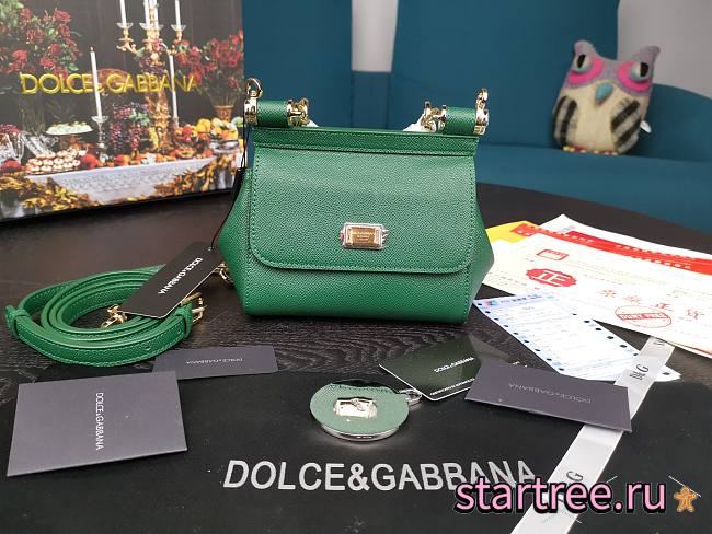 DG | Mini Sicily Green handbag - 16 x 10 x 5cm - 1