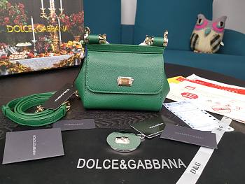 DG | Mini Sicily Green handbag - 16 x 10 x 5cm