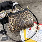 DG | Medium Sicily handbag in dauphine leather - 25 x 12 x 20cm - 5