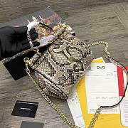 DG | Sicily Python handbag with gold strap - 20 x 9.5 x 14cm - 6