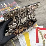 DG | Sicily Python handbag with gold strap - 20 x 9.5 x 14cm - 3