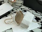 CHANEL | White Hexagon Vanity Case - AS2630 - 15 x 10 x 11 cm - 2